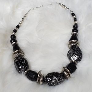 Chunky black necklace